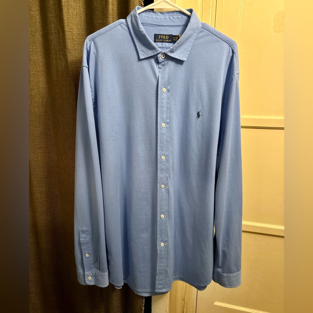 Ralph Lauren Light Blue Polo Shirt, excellent condition, XXL size